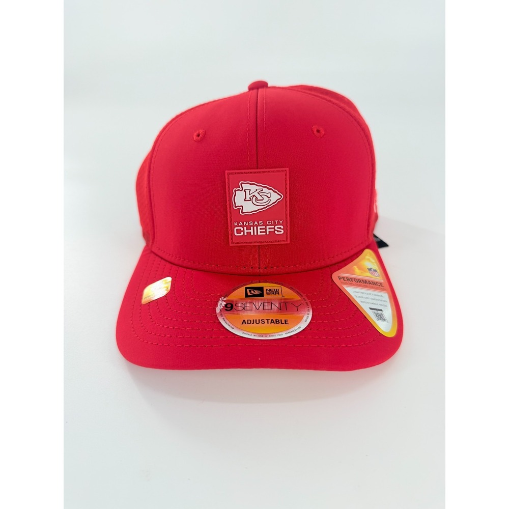 New Era Kansas City Chiefs 9SEVENTY Hat Adjustable Mens NFL Sideline Red Cap NWT